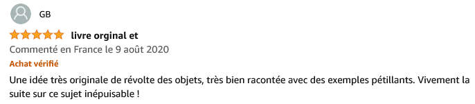 Commentaire de gerard sur la revolte des objets tome 1